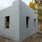 Dunaharaszti alcsony energiafelhasználású ház építése 30 cm vastag ICF elemekből, IsoShel b