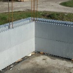 hőszigetelt falszerkezet passív isoshell elemekből gépi betonozással energiatakarékos neoppor m